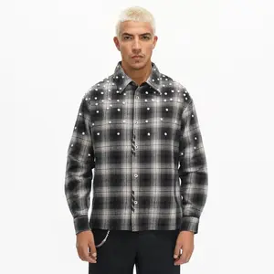 Valabasas Cadence Flannel Shirt – Black Pearl Embellished
