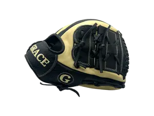 Grace Custom 11.75” Inch Two Piece Web Black Snake Skin Blonde Pitcher Glove