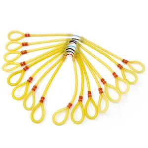 Piaoyu4pcs Sports Outdoor Equipment Ear-Hanging Straight Rubber Bands, High Elasticity, Natural Latex Material, Fishing Gear Accessories