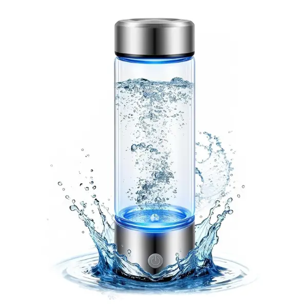 Hydrogen Enriched Smart Water Bottle, Portable Rechargeable Hydrogen Water Bottle, Cup, Ideal for home , Office, Travel, Gym , Drinking  Drinkware Reusable Washable, Non Electric USB Rechargeable, Hydration Bottle, Drinkware