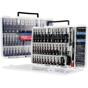 80-Piece Premium Magnetic Impact Nut Driver Set Metric & SAE with Socket Adapters, Bit Holder, Wing Nut Driver, Universal Sockets, Quick Release Extension, Power Bits