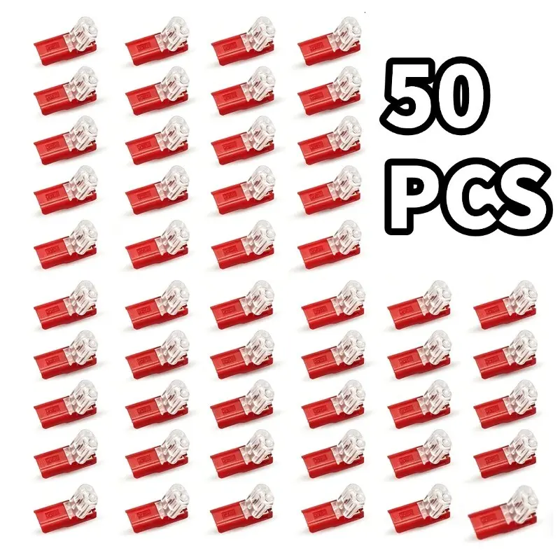 50pcs 2 Pin Way Plug Waterproof Electrical Connector Car Wire Cable Automotive Electrical Connector Strip Terminal Connection NEW Waterproof Connectors