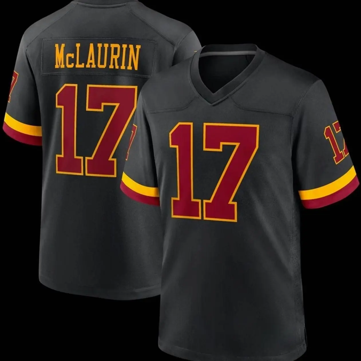 Unisex Football inspired by McLaurin 17 Washington Hail Raiser Alternate Game Jersey - Black