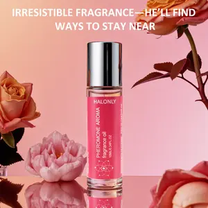 （Halonly）： Roll-On Pheromone Perfume Oil for Women, Natural Essential Oil Infused Long-Lasting Fragrance, Travel-Size Aroma with Italian Pheromones, Clean Beauty Fragrance for Daily & Social Moments Floral Lavender Scent