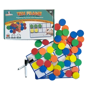 Channie's Ten Frame Magnetic Math Dry Erase Boards- Hands on Learning Math Manipulative
