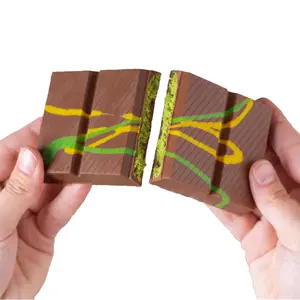 Dubai Chocolate Bar Pistachio, Luxury Knafeh Chocolate Bar with Pistachio Cream and Kataifi (95g) Snack Flavor