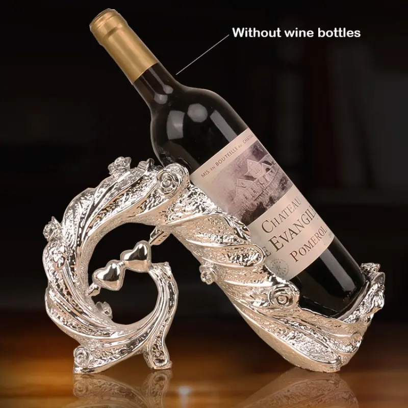 Luxurious Peacock Wine Rack, Grape Champagne Holder Decor, Living Room Bar Cabinet, Entryway Decoration, Home Craftsmanship