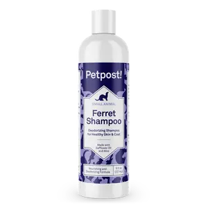 Petpost | Ferret Shampoo. Deodorizing & Moisturizing Formula for Ferrets and Small Animals. Supports Healthy Skin & Coat. 8 oz