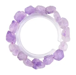 Amethyst original stone bracelet Fashion bracelets Healing Crystal  Rough stone The one and only Artworks of nature