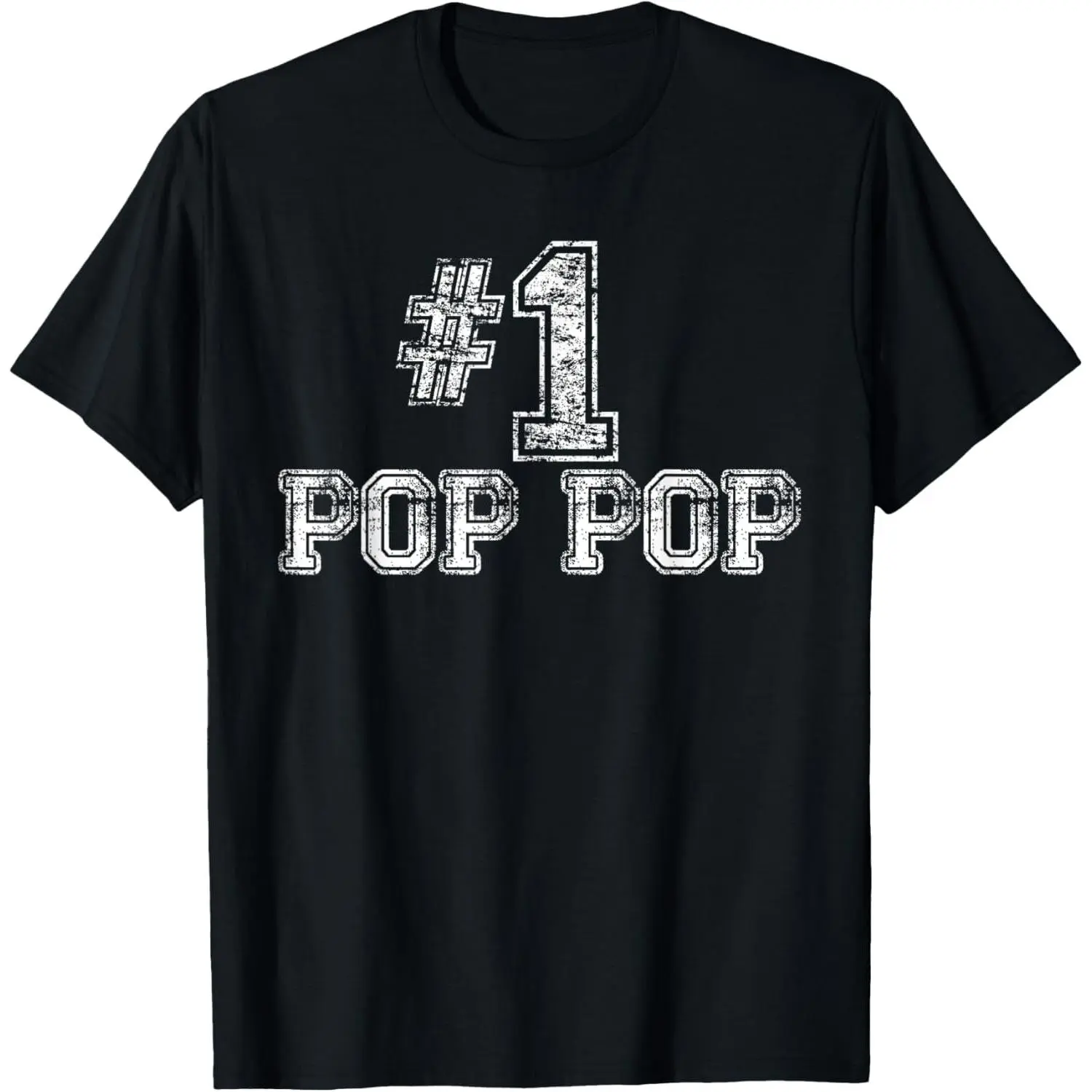 100% Cotton #1 PopPop T Shirt - Number One Pop Pop Father's Day Gift Tee