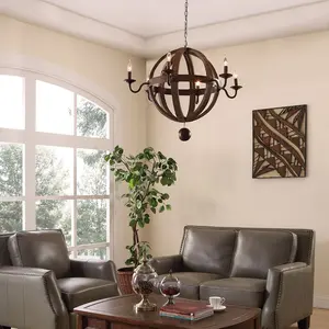 Modway Catapult Chandelier in Antique Brass