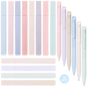 12 Pastel No Bleed Bible Highlighters and 6 Multicolor Fineliner Pens Set,Quick Dry Cute Aesthetic Assorted Colors Markers for Bible Studying Journaling Office School Supplies,DIY Hand Tools Kits