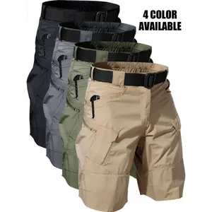 Men's Water-Resistant Cargo Shorts - Quick Dry, Breathable Polyester With Multiple Pockets For Hiking, Fishing & Outdoor Work (Belt Not Included), Outdoor Shorts | Secure Fit Shorts | Waterresistant Fabric, Hiking Shorts