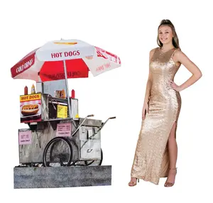62" New York Street Vendor Cardboard Cutout Stand-Up