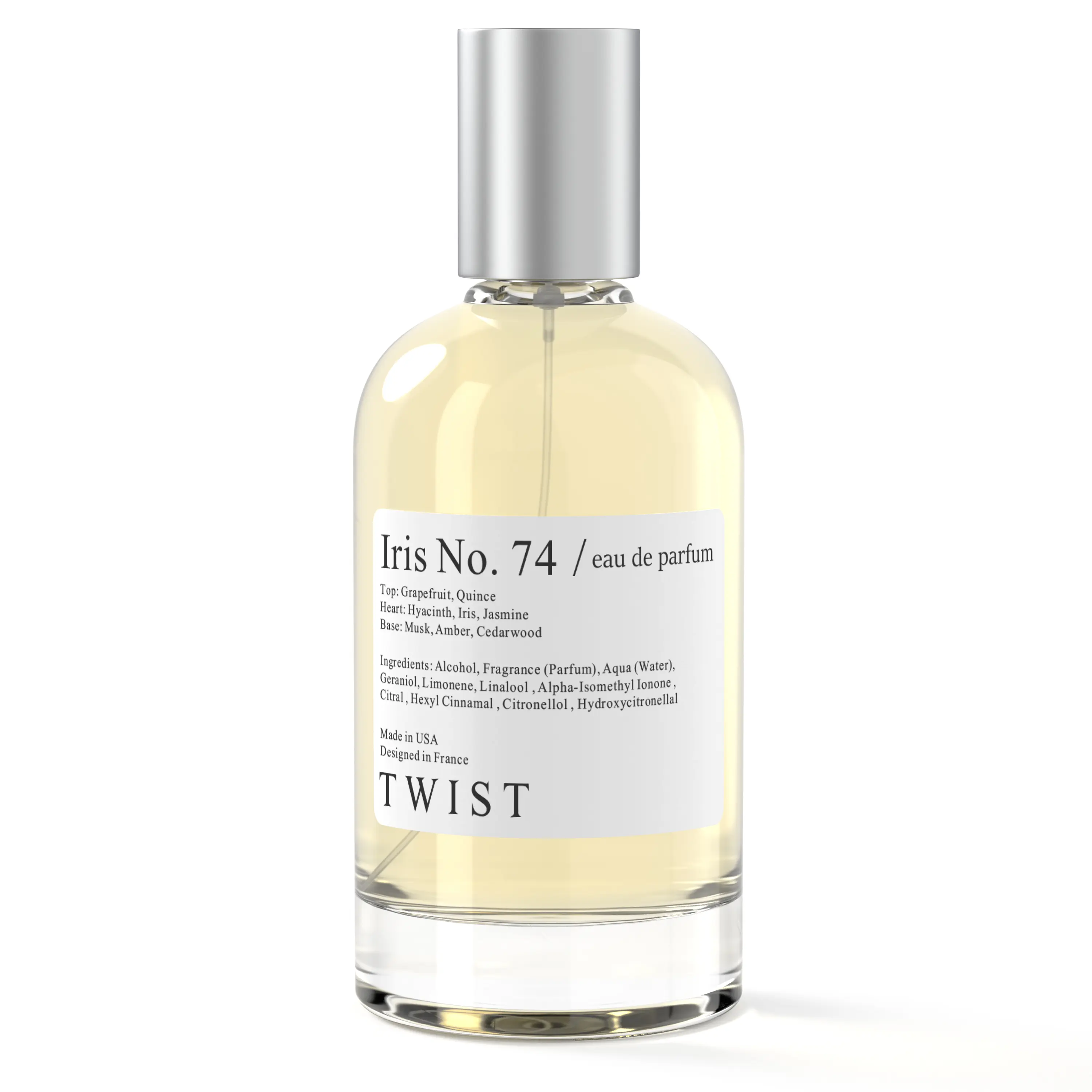 Twist Perfumes | Iris No. 74 | Floral Fragrance Perfume | Summer Fragrances | Fruity Long Lasting Perfume