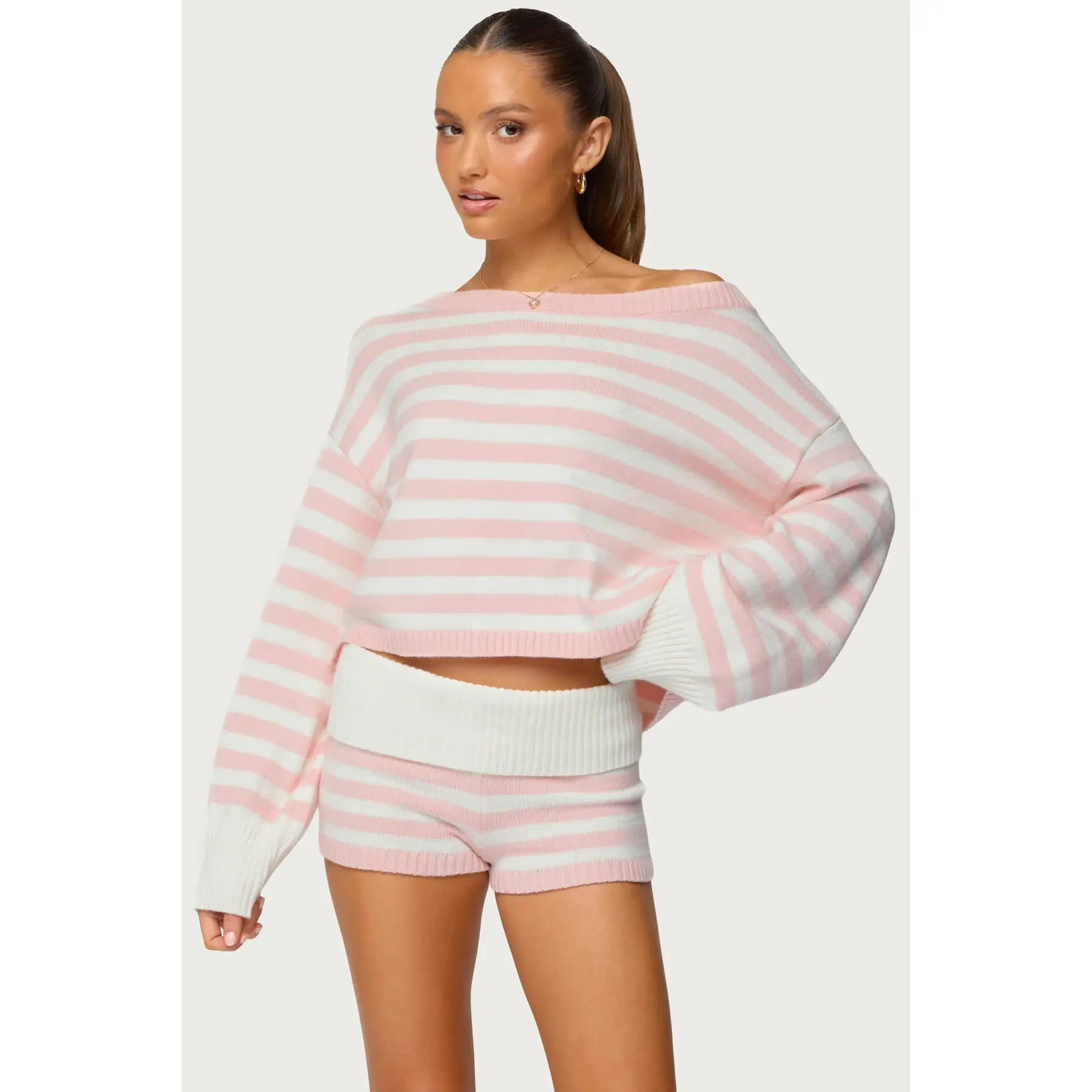 Saphi Striped Oversized Knit Sweater Saphi Striped Oversized Knit Sweater