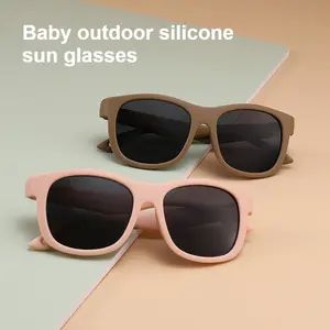Baby Sunglasses for 0-3 Years Old, 2026 New Flexible Silicone Frame Toddler Sunglasses, UV Protection Outdoor Shades for Infants & Kids