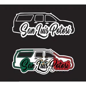 San Luis Potosi Tahoe Chevrolet Decal Silhouette letters Decal Car Window Laptop Vinyl Sticker Mexico SLP Mx Estado Trokiando chevy decal