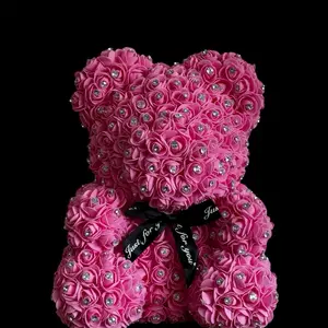 Exclusive Diamond Rose Bear Pink