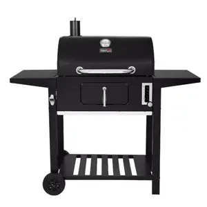 Royal Gourmet 24-in W Black Cart Charcoal Grill