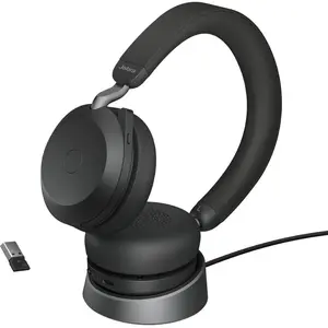 Jabra Evolve2 75-USB-A, UC Stereo Stand, Black