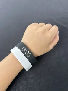 Unisex LED Digital Wearable Electronic Watch - Minimalist Silicone Wristband, Lightweight Timepiece for Running, Daily Wear (Toys & Hobbies DIY Beading & Jewelry Making Accessory)