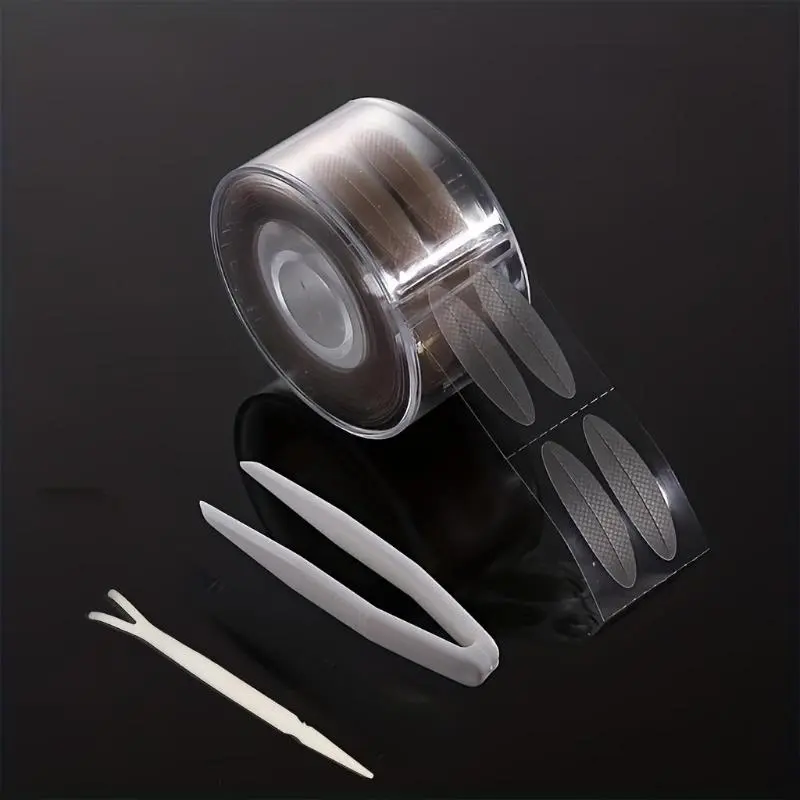 Ultra-Thin Clear Beige Eyelid Tape Stickers | Long-Lasting Lifter for Natural Big Eyes Look with Tweezers | Perfect Makeup Tool for Enhanced Beauty Invisible Beauty Tape Makeup Accessories