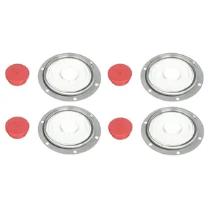 4 Pack of TORQUE Hubcap 3595995 Hub Cap Window Kit for 4009 (Replaces Stemco 359-5995) (4 x TR3595995) Replacement Truck