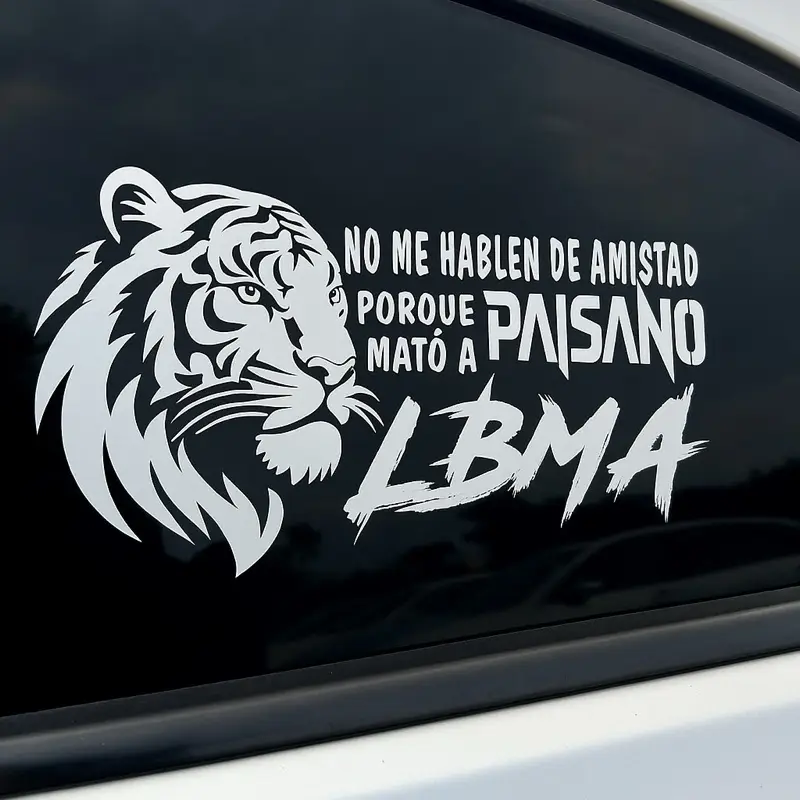 LBMA – Tigre Letal | Sticker de Lealtad y Advertencia