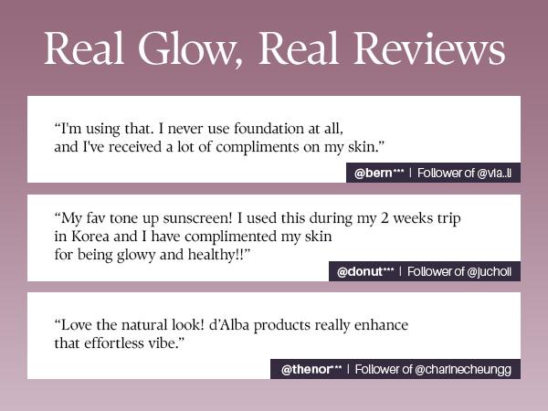 [OFFICIAL d'Alba] White Truffle Waterfull Tone Up Sunscreen Serum - SPF 50+ Hydrating Korean Facial Sun Cream (1.69 fl oz) Lightweight Moisturizer