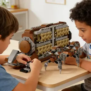 520+Space War Building Blocks Destruction Robot Army Set DIY Assembly Creative Puzzle Toys for Friends' Birthday Gifts