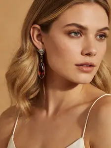 1 pair of vintage elegant amber drip earrings, suitable for daily wear, vacation dates, and other occasions, and also a surprising and exquisite small gift.