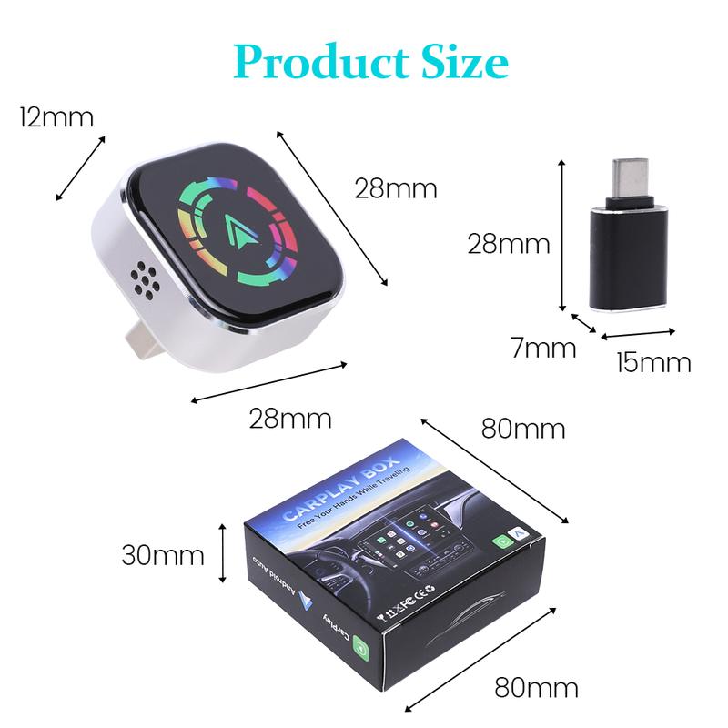 2026 Wireless carplay Adapter for iPhone/Android - Fast Connection,No Latency,Hands-Free Call wireless adapter Electronic Charger carplay dongle