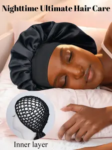 Two-In-One Net Hat Sleep Cap, Christmas Gift, Soft Comfortable Material, Breathable Mesh Hat for Men and Women, Sleeping Bonnet, Sleep Bonnets