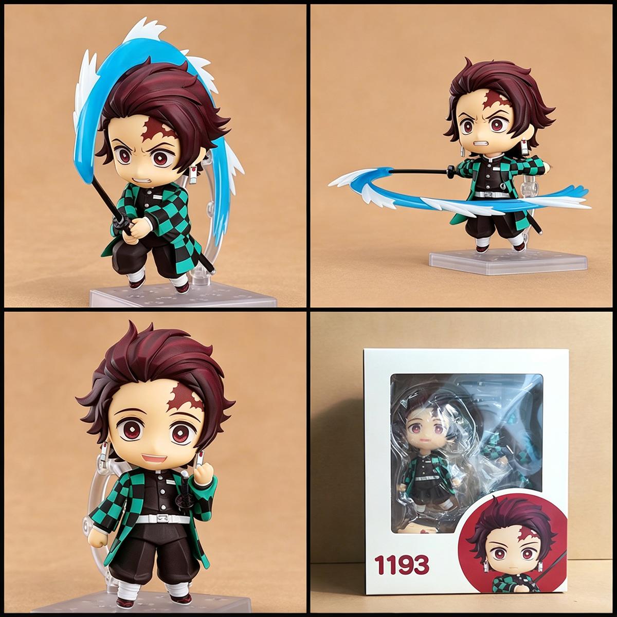 Demon Slayer Q Version Figures | Muichiro Mitsuri Nezuko Tanjiro Zenitsu Inosuke Rengoku Giyuu Shinobu Sanemi Genya Tengen Akaza | Collectible Anime Action Chibi Figure Toy with Movable Joints & Changeable Face