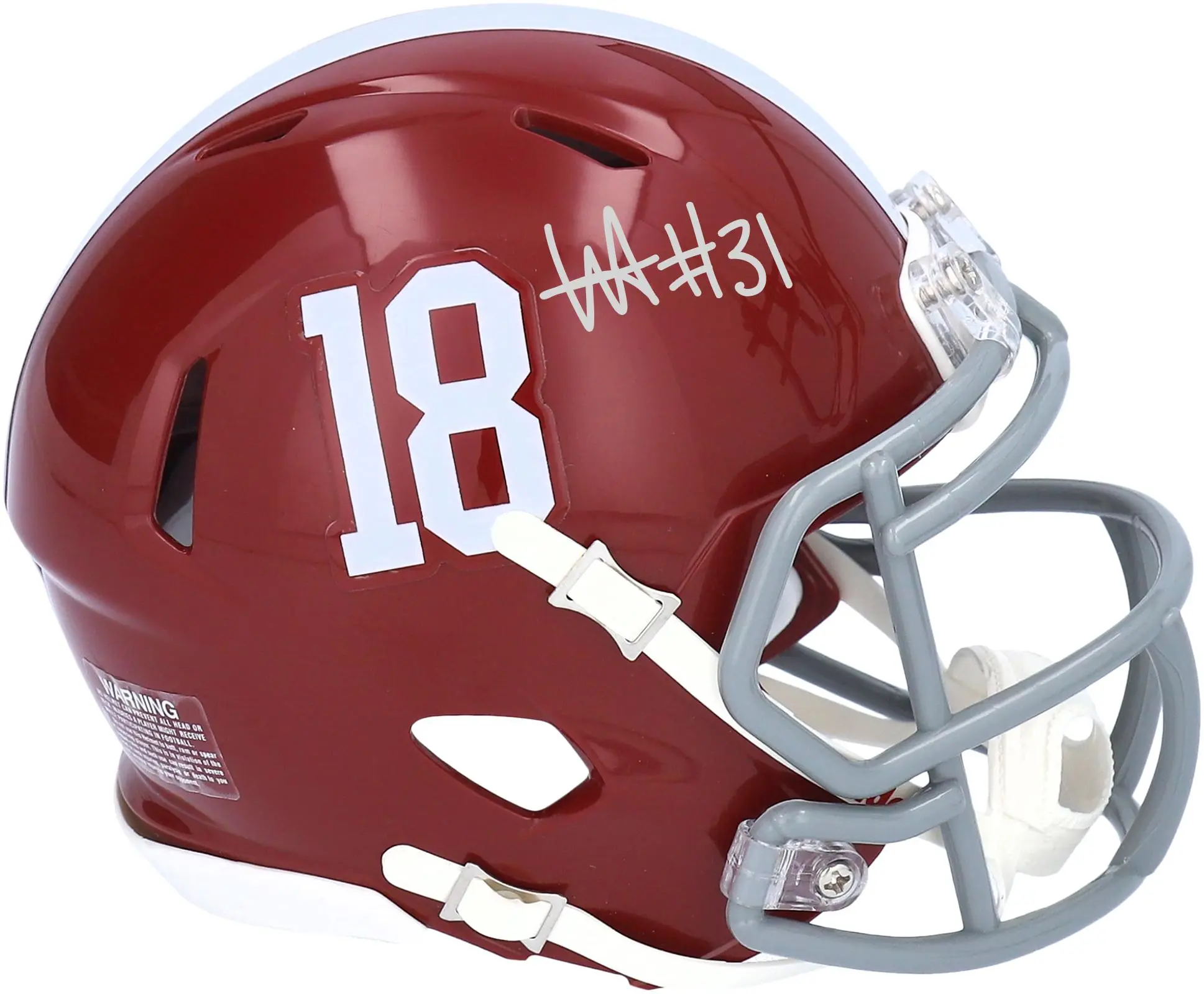 Will Anderson Alabama Crimson Tide Autographed Riddell Speed Mini Helmet - Fanatics Authentic Certified