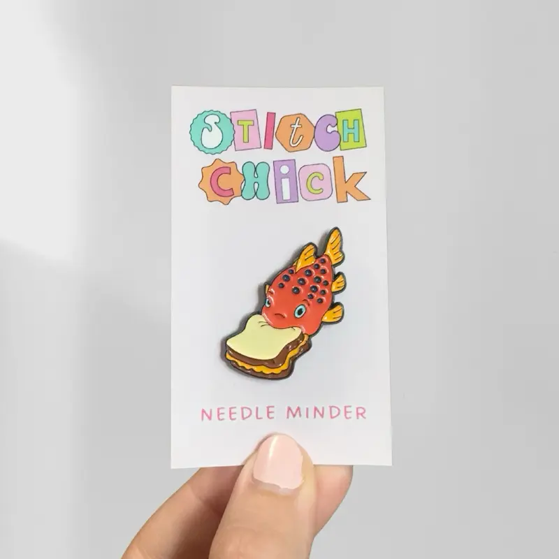 Funny Fish Sandwich Needle Minder for DIY Needlework, Toys & Hobbies Enthusiasts