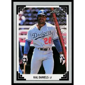 Kal Daniels 1991 Leaf #112 Los Angeles Dodgers