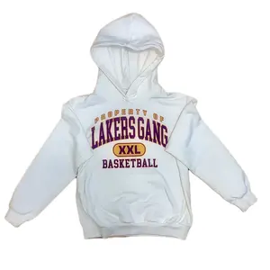 Men's Double XL Lakers Gang Oversize Heavyweight Fleece Hoodie - Sweatshirts, Menswear