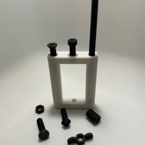 Educational Fidget Tool with Black Bolts and White Frame Unique Design for Learning and Demonstration Purposes United States No Warranty