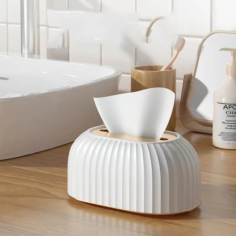 Adjustable Tissue Box with Spring Inside, High-End Luxury Style Living Room, Household Coffee Table Tissue Box, Premium Napkin Holder