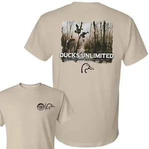 Busch Light Ducks Unlimited T-Shirt, Double Sides T-Shirt, Full Color, For Men, For Women, Shortsleeve