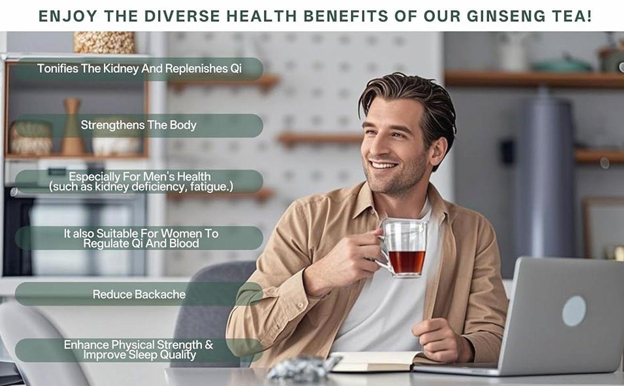 Monbrizz Kidney Tea Formula — 40 Count Value Pack, Ginseng Six Treasure Tea with Maca Root, Goji Berries, Red Dates & Turmeric, Caffeine-Free Herbal Tea for Daily Wellness (20 Count) Monbrizz Kidney Tea Formula — 40 Count Value Pack, Ginseng Six Treasure Tea with Maca Root, Goji Berries, Red Dates & Turmeric, Caffeine-Free Herbal Tea for Daily Wellness (20 Count)