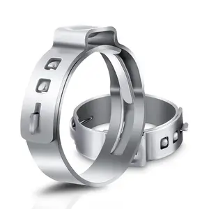 20 Pack 1/2 Inch PEX Cinch Clamps, Stainless Steel Rings Pinch Clamps for PEX Tubing Pipe Fitting Connections (1/2 Inch)