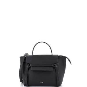 Pre-owned Celine Leather Top Handle Bags Belt Bag Textured Micro by Rebag