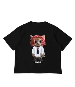 SoFaygo Kitty Shirt - Oversized Drop Shoulder