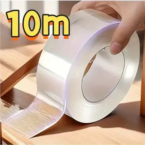Super Strong Nano Double-Sided Tape, 20mm/30mm X 393.7inch Rolls, Thick, Transparent, No Residue, Suitable For Waterproof Adhesion On Plastic, Wood, Glass, Stone, Metal- PE Material, Acrylic, High Viscosity, Magic Tape