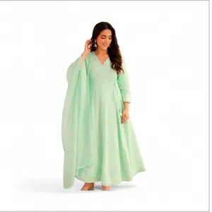 Silk anarkali in 2 different colors perfect for any occasions 3 piece set  Womenswear Dress Asian
