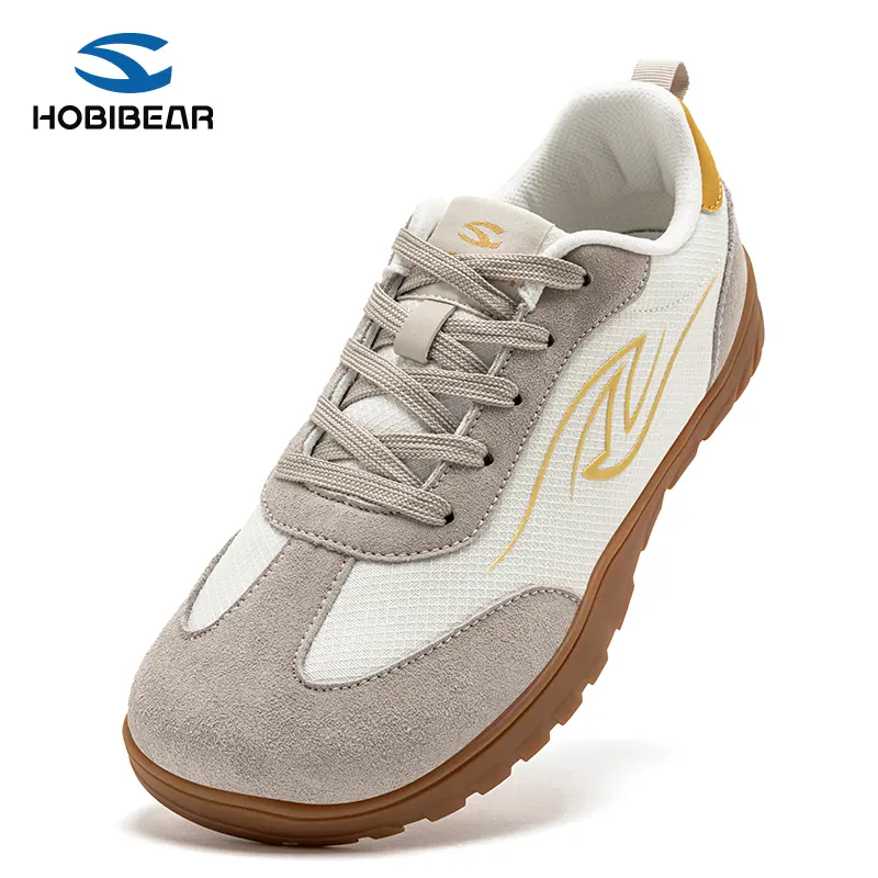 HOBIBEAR Women's Wide Toe Box Barefoot Flex Sneakers - Buckled-Free, Flexible, Grounding, Minimal, Slip-Resistant Casual Trainers, Hands-Free Slip-On, Classic Retro Patchwork, Daily Wear Athletic Walking Shoes, Buckled-Free Casual Trainers,summerwins,summ