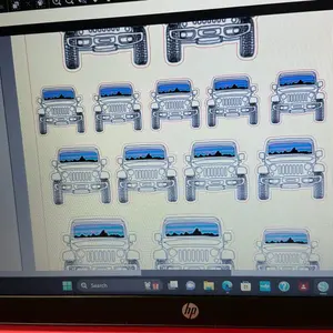 Jeep sticker sheet